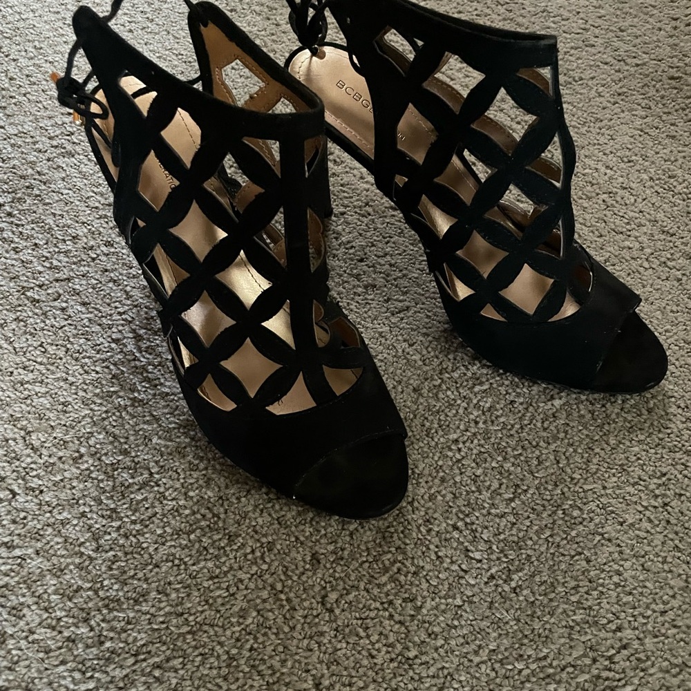 Black Cutout Women's Heels